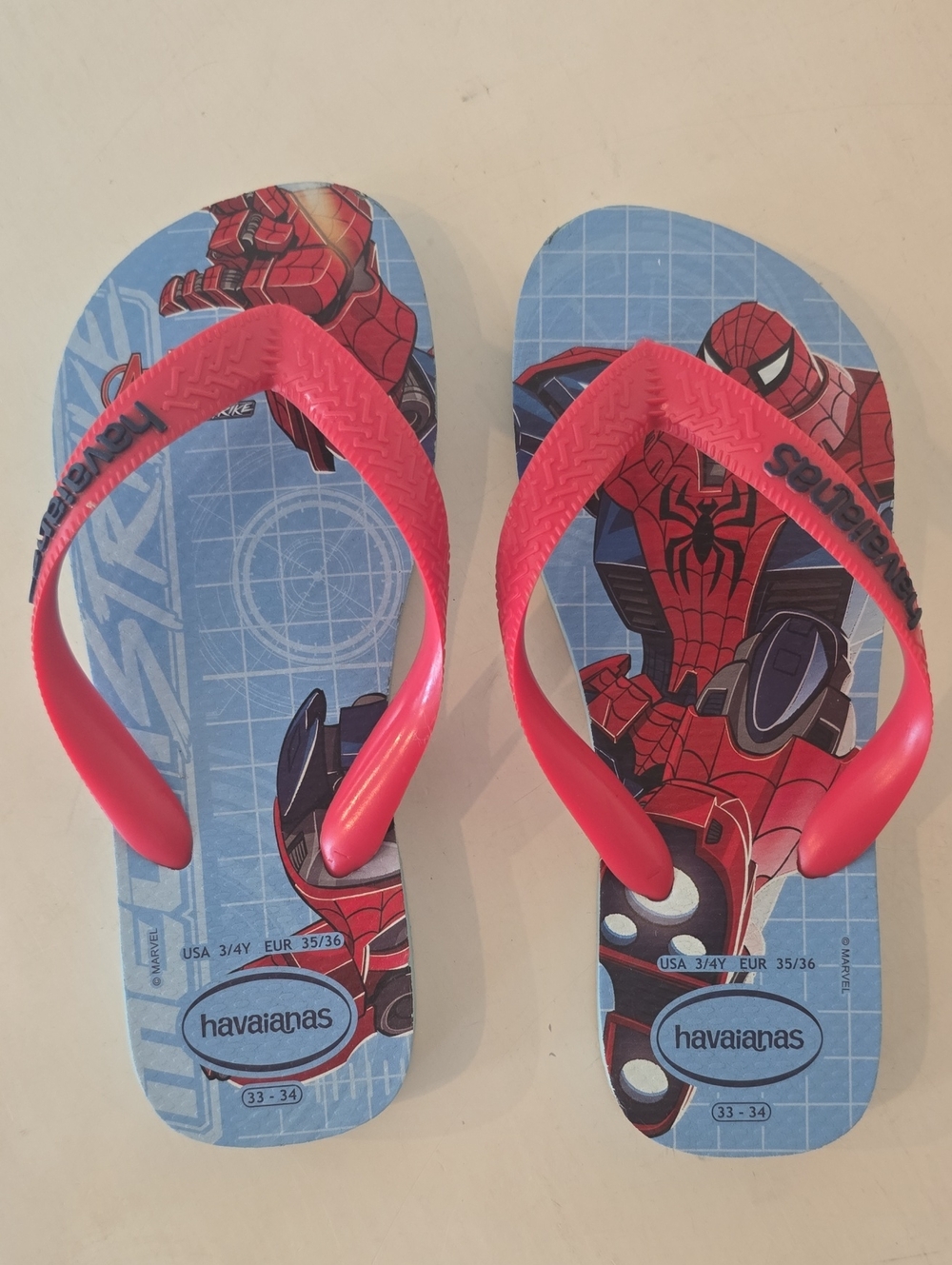 Havaianas Kids 3/4Y Spider-Man Flip Flops Sandals